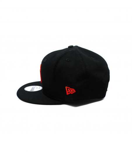 New Era black red NY snapback